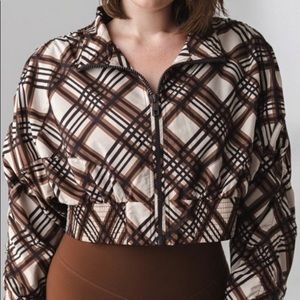 Balance Athletica - The Ethos Jacket - Cocoa Plaid Size S